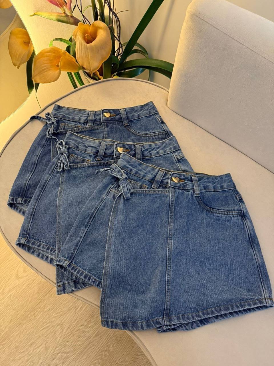 Short  Saia Jeans Maisa