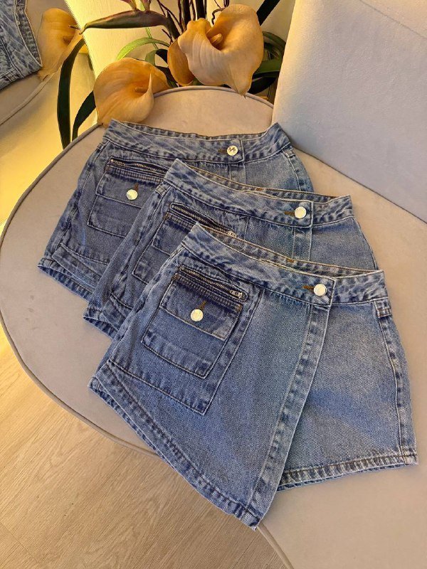 Short Saia Jeans Mica