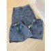 Short saia jeans 